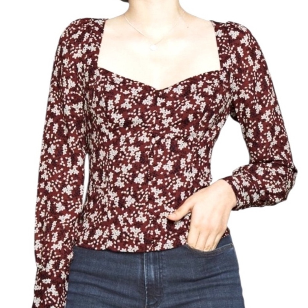 🌟HP🌟Abercrombie & Fitch Cropped Chiffon Blouse